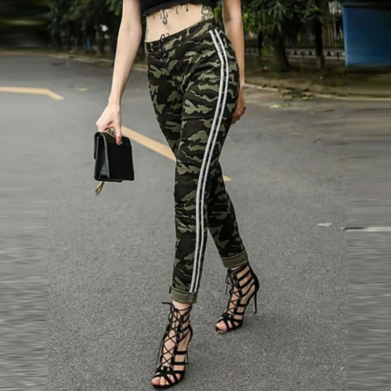 Womens Casual Army Camouflage Print Cropped Capri Ladies Pants Trousers  Shorts | eBay