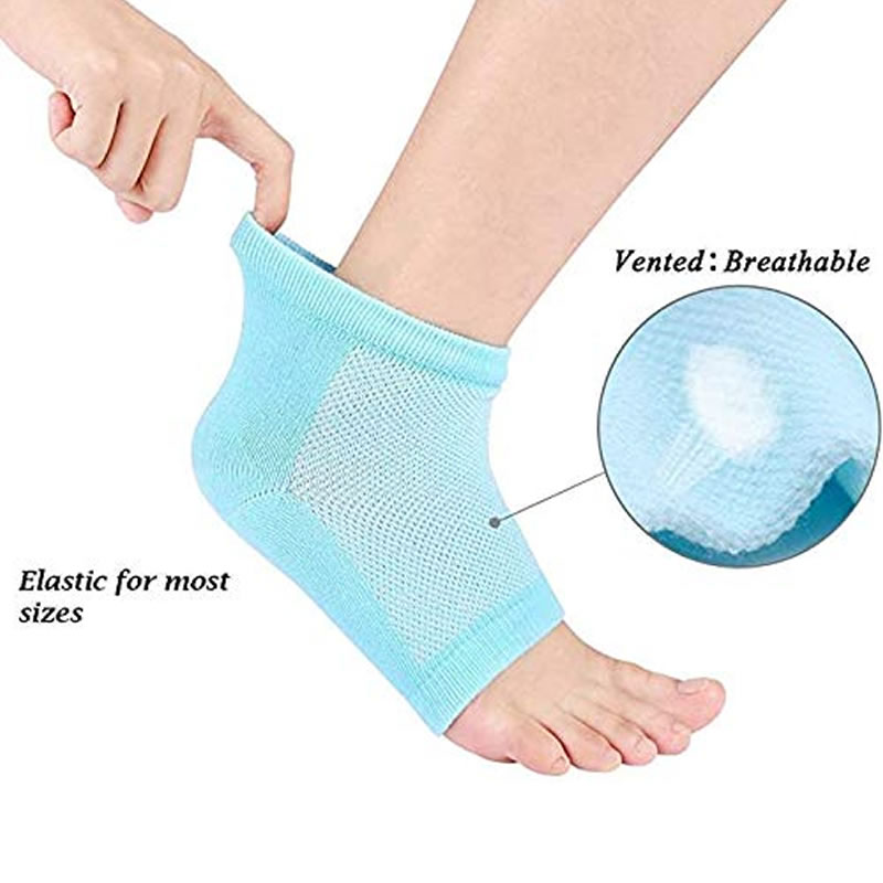 Heel Pain Relief Silicone Gel Heel Socks Anti Crack Heel Socks Heel ...