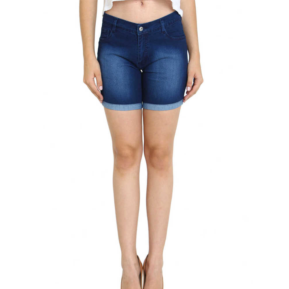 Blue Washed Skin Tight Denim Hot Pant, Western Wear, Shorts & Skirts ...